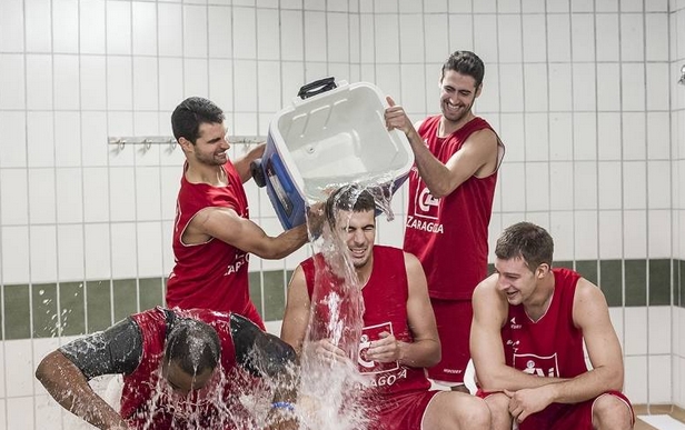 El CAI Zaragoza acepta el Ice Bucket Challenge por la ELA