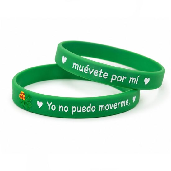 Pulsera goma, "Yo no puedo moverme, muévete por mí", Araela